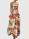 Ashlynn - Chic O-Neck Pleated Sleeveless Evening Dress