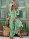 Mabel - Breezy High-Low Geometric Print Dress