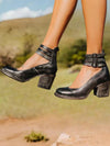 Flira Elegant Ankle Strap Pumps