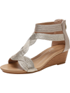 Lira Wedge Back Zipper Sandals