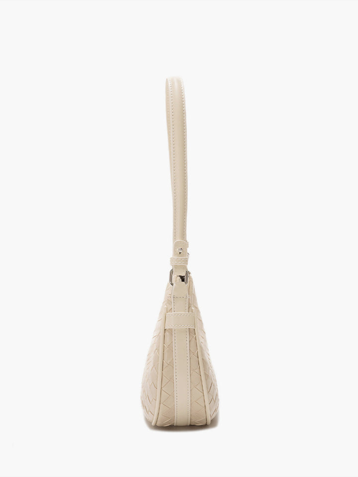 Flora Compact Leather Look Shoulder Bag
