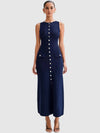 Sophie Button Knit Midi Dress