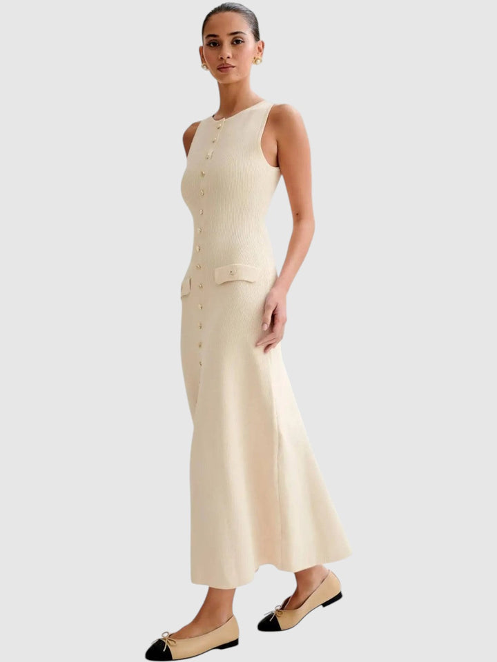Sophie Button Knit Midi Dress