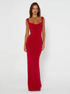 Sienna Satin Bow-Back Maxi Dress