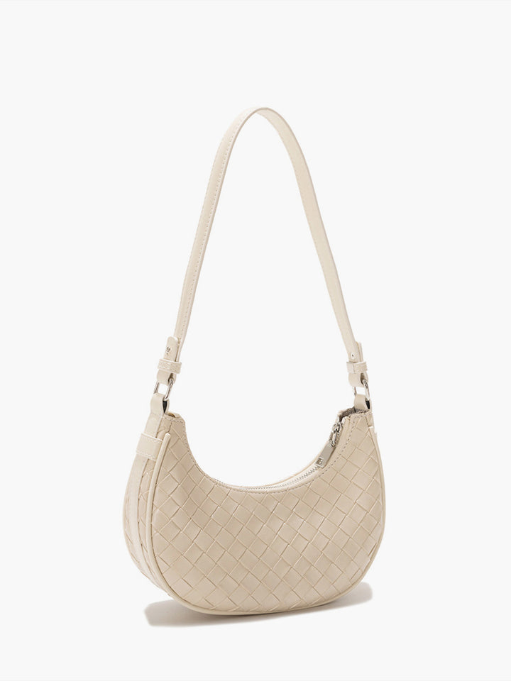 Flora Compact Leather Look Shoulder Bag