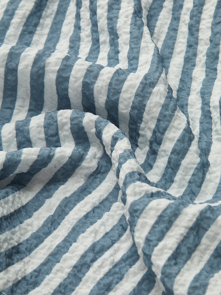 Clara Vintage Pinstripe Button Shorts