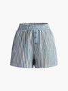 Clara Vintage Pinstripe Button Shorts