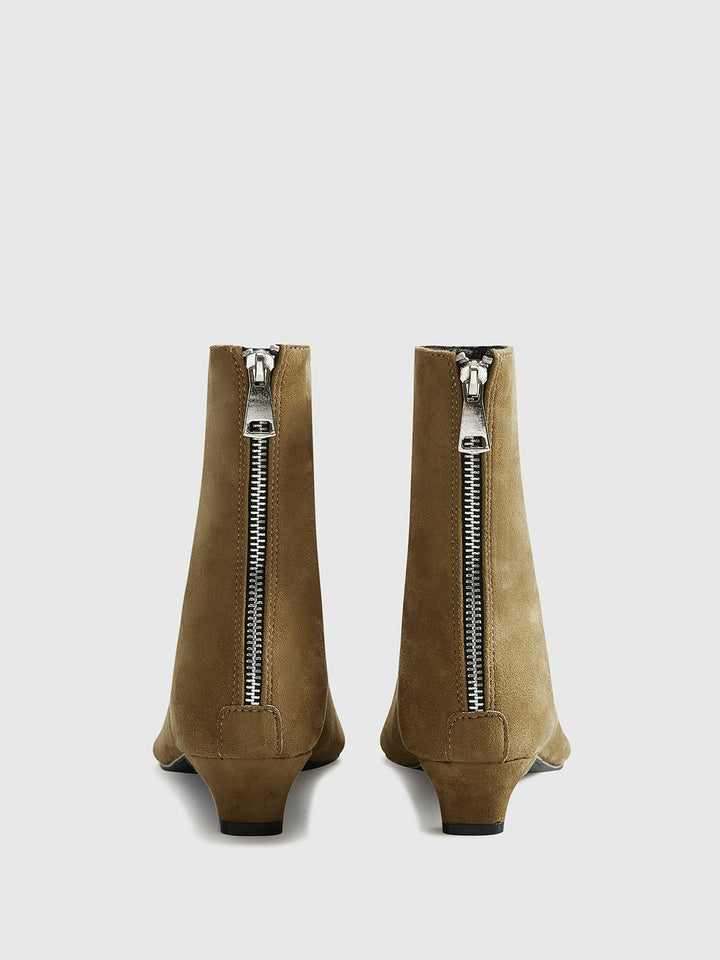 Elara Kitten Heel Ankle Shoes