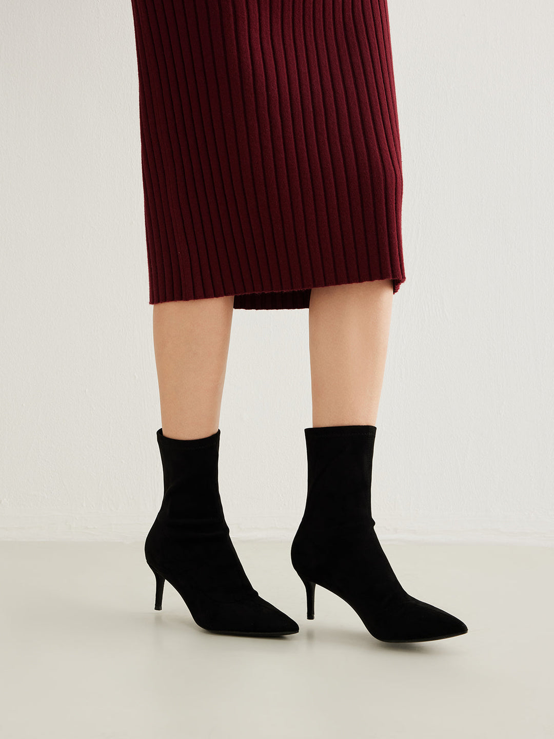 Leona Slingback Suede Ankle Shoes