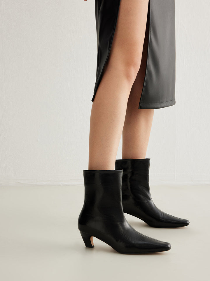 Lira Kitten Heel Square Toe Shoes