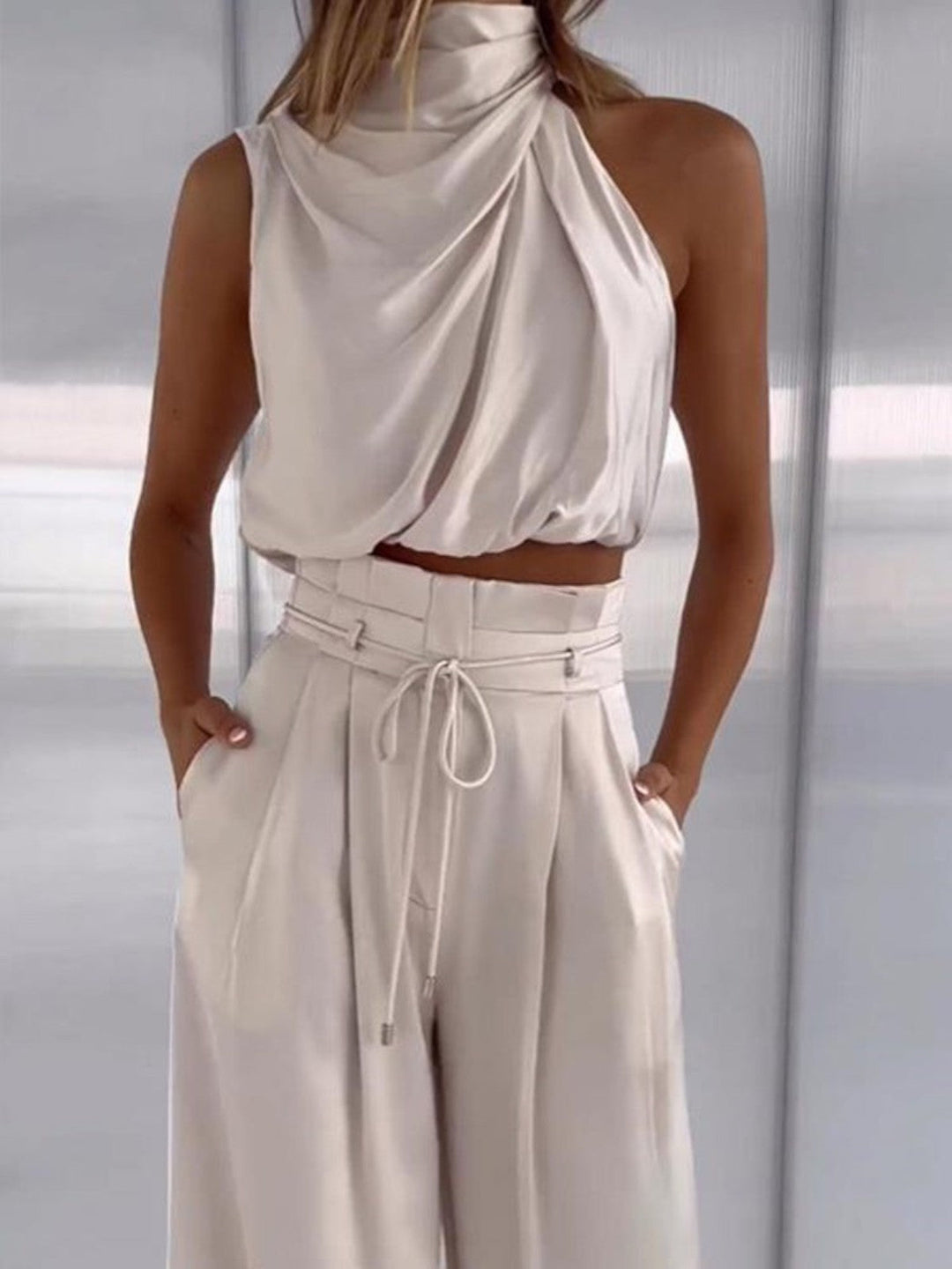 Luna Silk Summer Two-Piece Set
