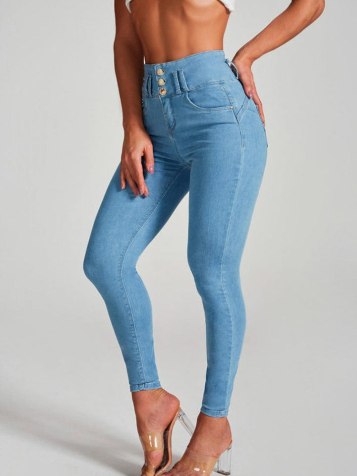 Violet High-Waisted Skinny Jeans