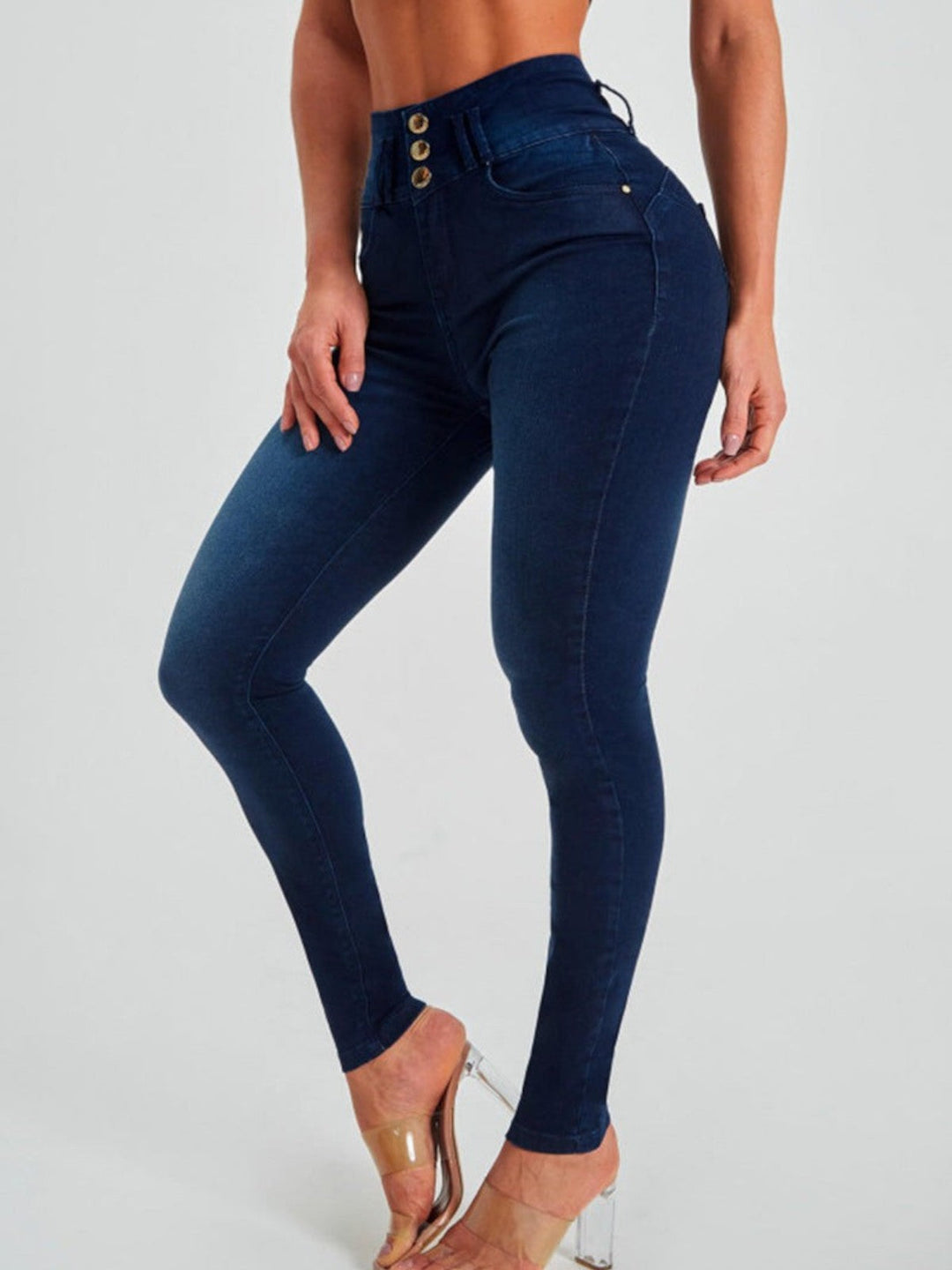 Violet High-Waisted Skinny Jeans