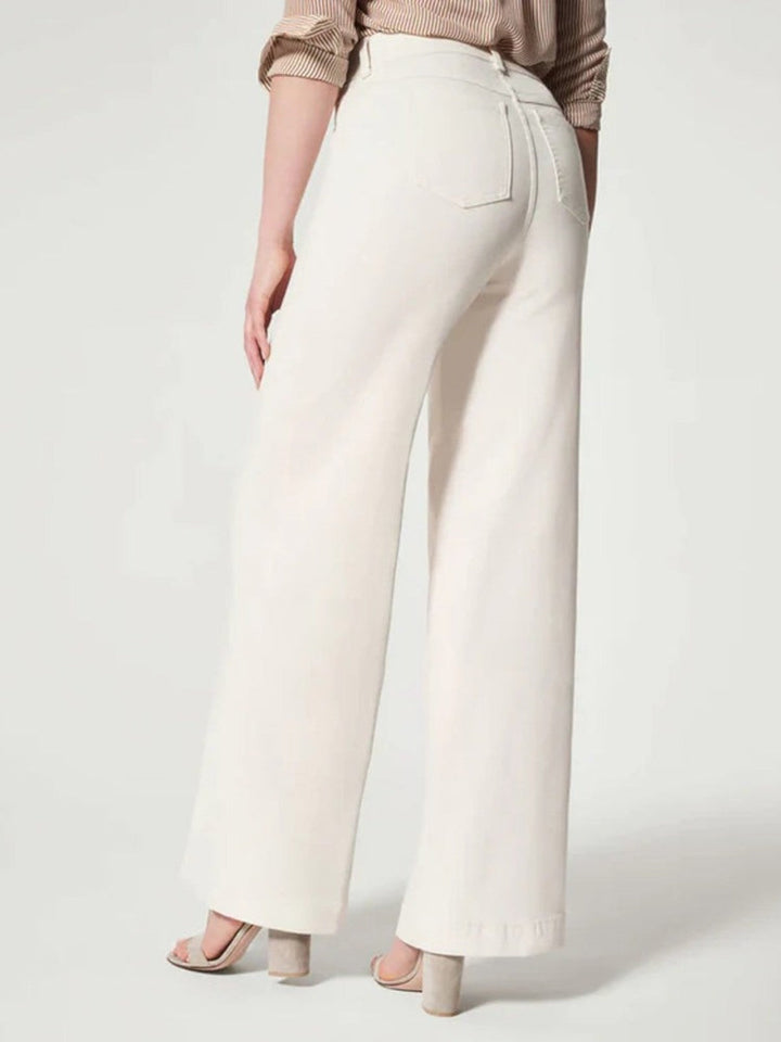 Emma Pull-On Wide-Leg Jeans