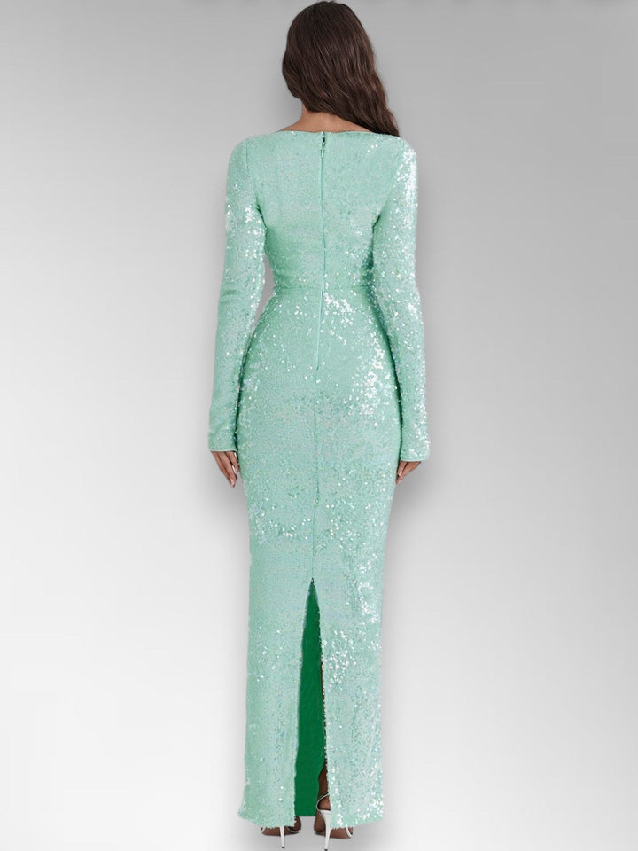 Titama Skyblue Maxi Gown Dress