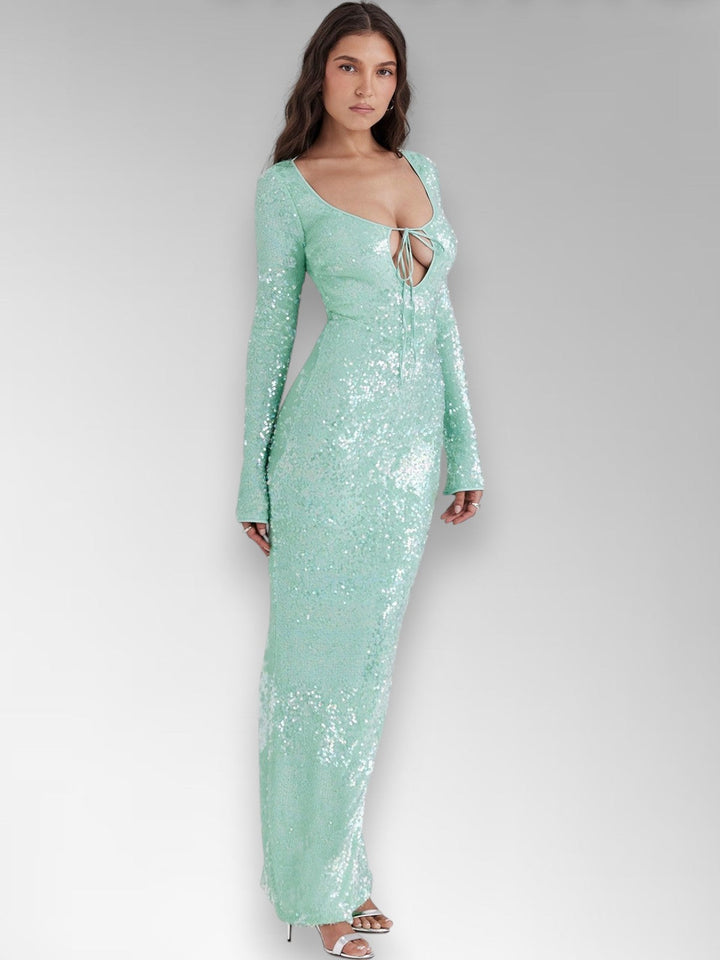 Titama Skyblue Maxi Gown Dress