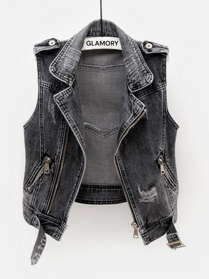 Ruby Denim Waistcoat