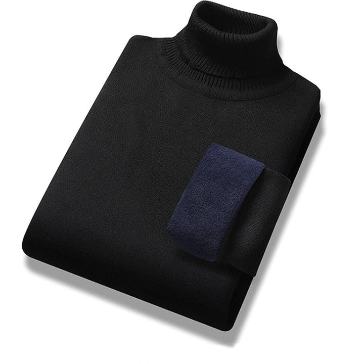 ZEKI - Men’s Warm Teddy-Lined Turtleneck