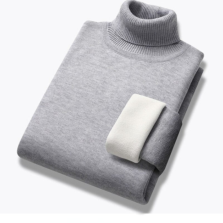 ZEKI - Men’s Warm Teddy-Lined Turtleneck