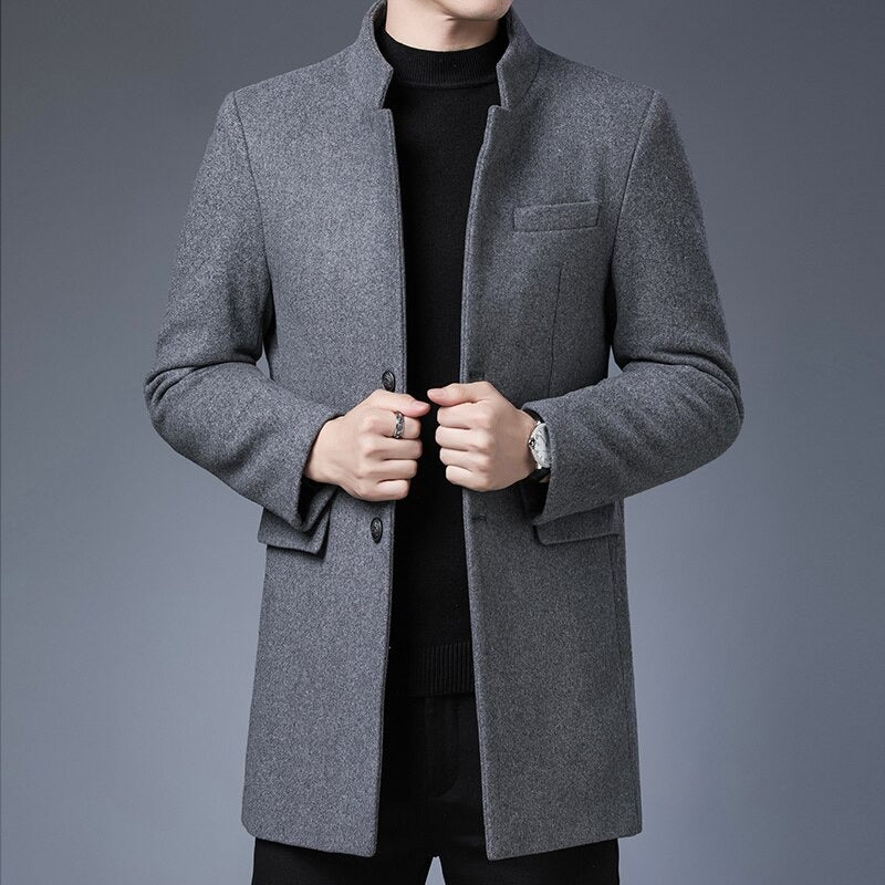 GEROLD - Men's Windproof Wool Trench Coat