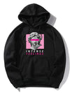 INT - Sculpture Letter Print Hoodies