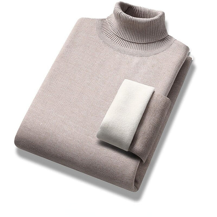 ZEKI - Men’s Warm Teddy-Lined Turtleneck
