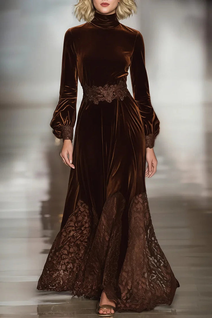Serene™ Elegant Suede Maxi Dress