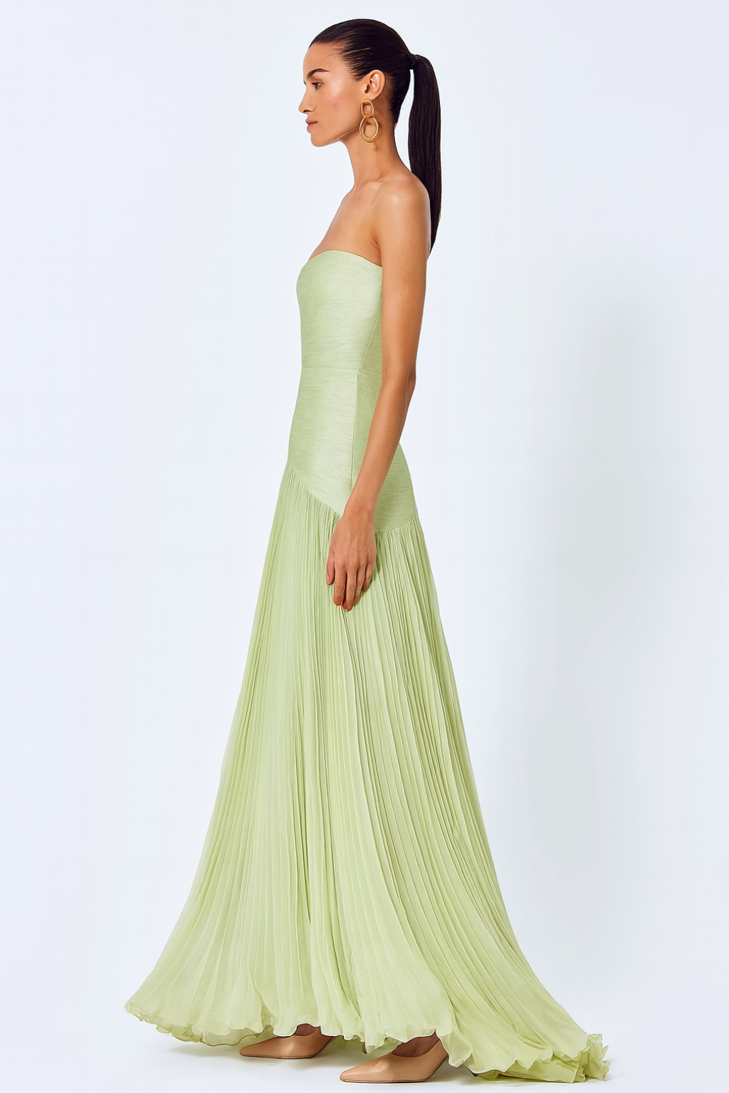 Maya - Sleeveless Drop-Waist Maxi Dress