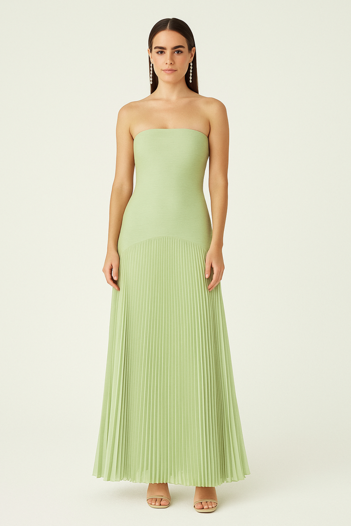 Maya - Sleeveless Drop-Waist Maxi Dress