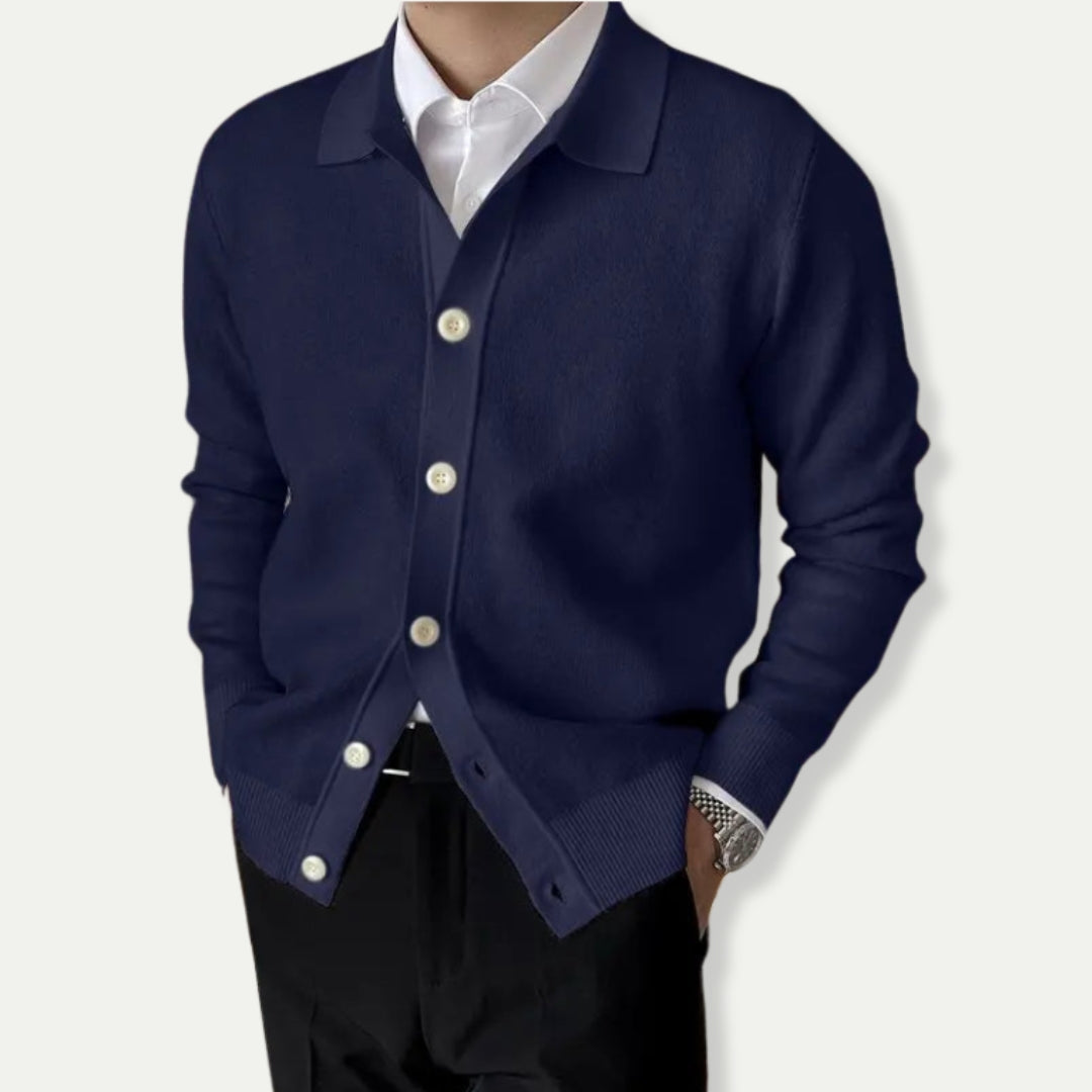 EDGAR – Men’s Classic Wool-Blend Cardigan