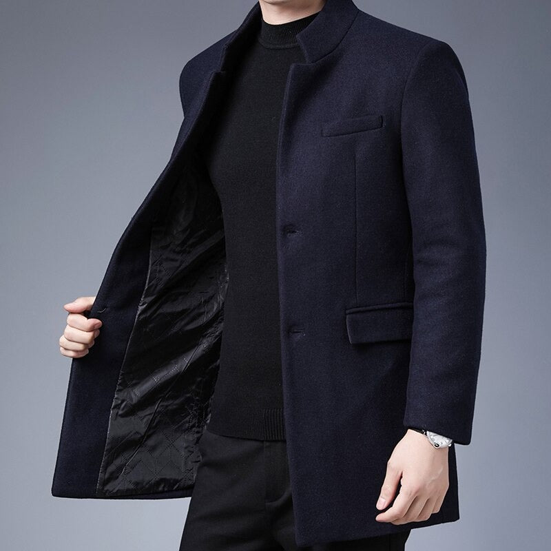 GEROLD - Men's Windproof Wool Trench Coat