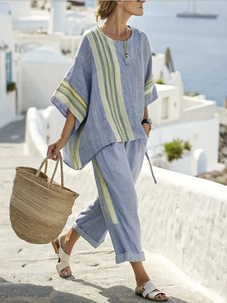 Stella™ | Bohemian Linen Set for Effortless Resort Style