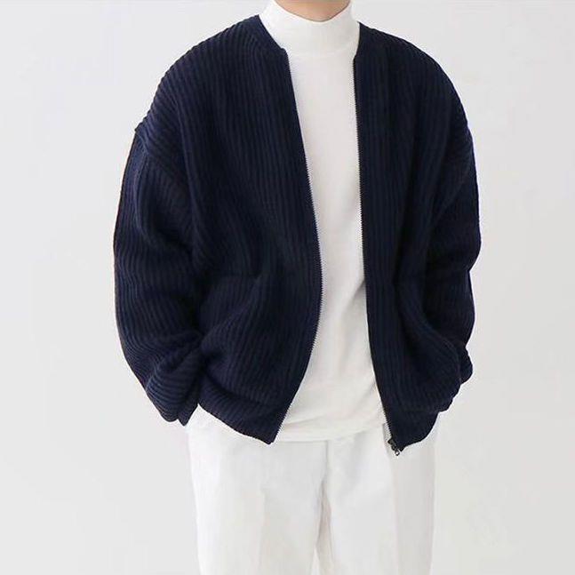 NYCAR – Men's Zip-Up Knitted Cardigan