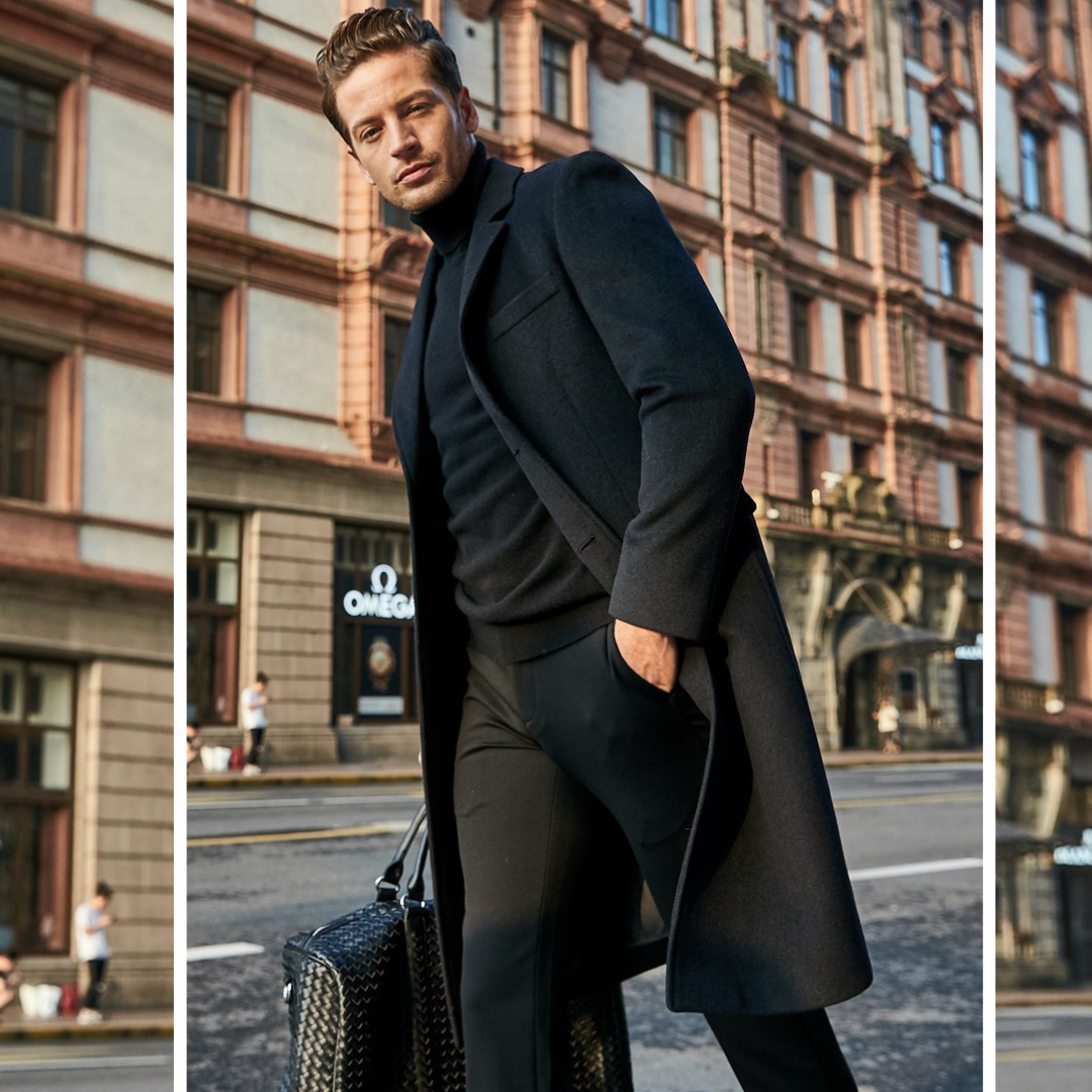 LESSIO – Vegan Wool Men's Coat