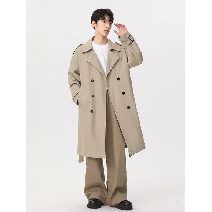 GJERSON – Men’s Windproof Double-Breasted Mid-Length Jacket