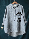 Sydney | Cute Cat Pocket Shirt