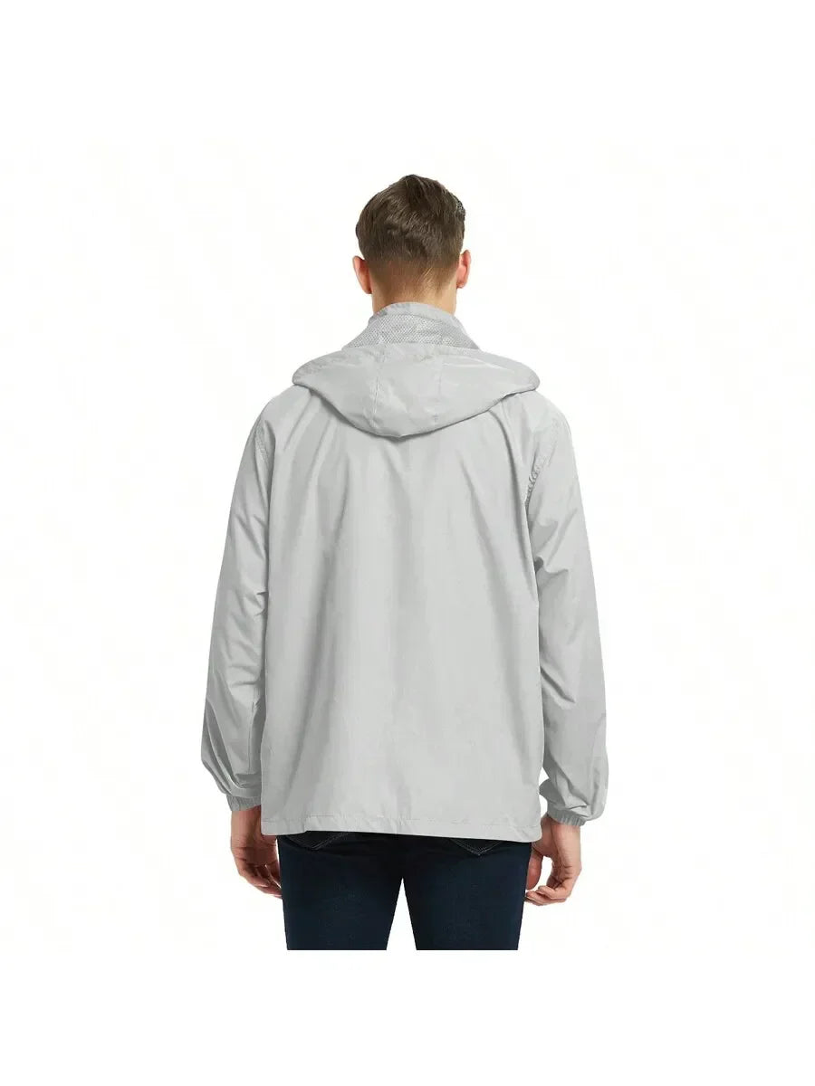 BETERO – Men’s Lightweight Waterproof Windbreaker Jacket with Hoodie