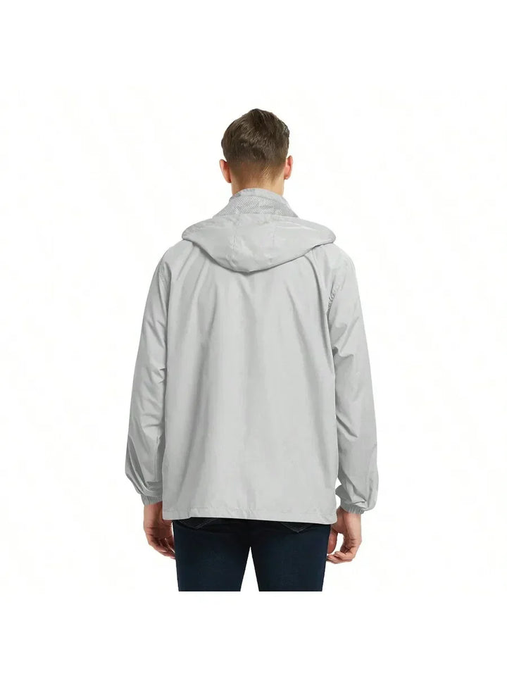 BETERO – Men’s Lightweight Waterproof Windbreaker Jacket with Hoodie