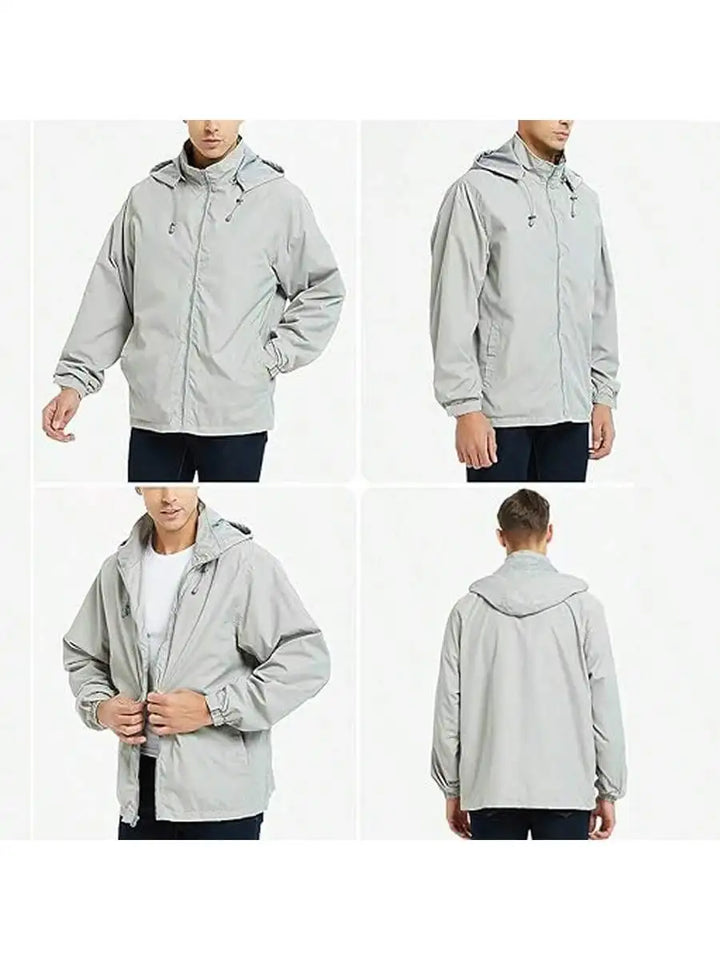 BETERO – Men’s Lightweight Waterproof Windbreaker Jacket with Hoodie