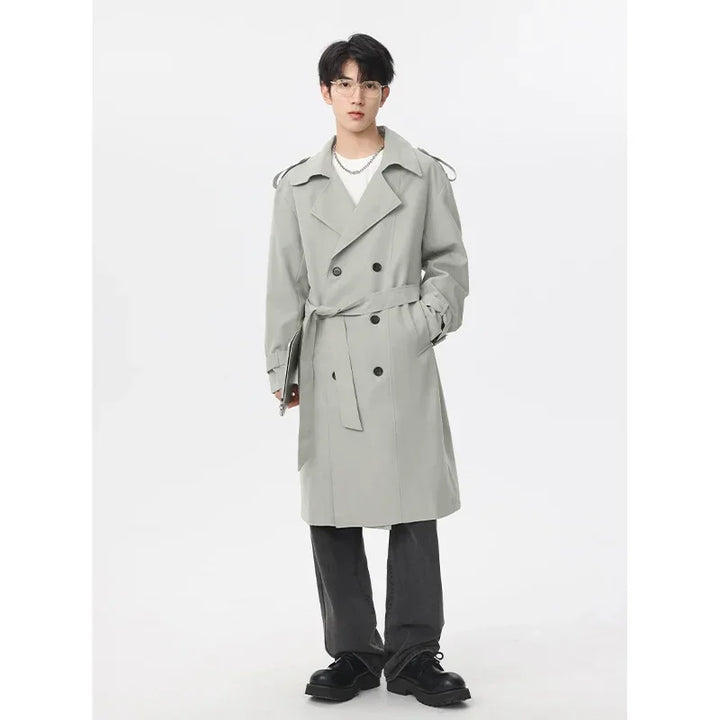 GJERSON – Men’s Windproof Double-Breasted Mid-Length Jacket