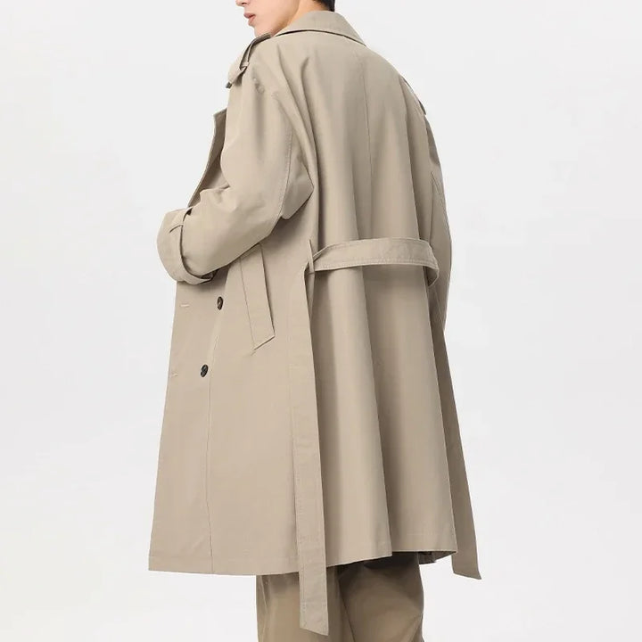 GJERSON – Men’s Windproof Double-Breasted Mid-Length Jacket