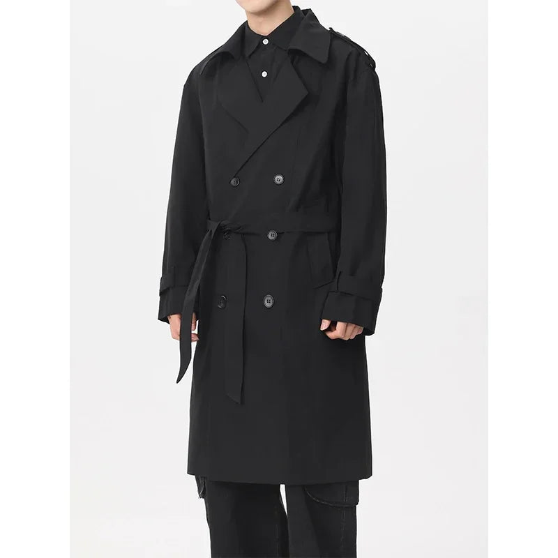 GJERSON – Men’s Windproof Double-Breasted Mid-Length Jacket