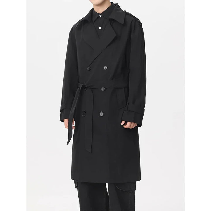 GJERSON – Men’s Windproof Double-Breasted Mid-Length Jacket