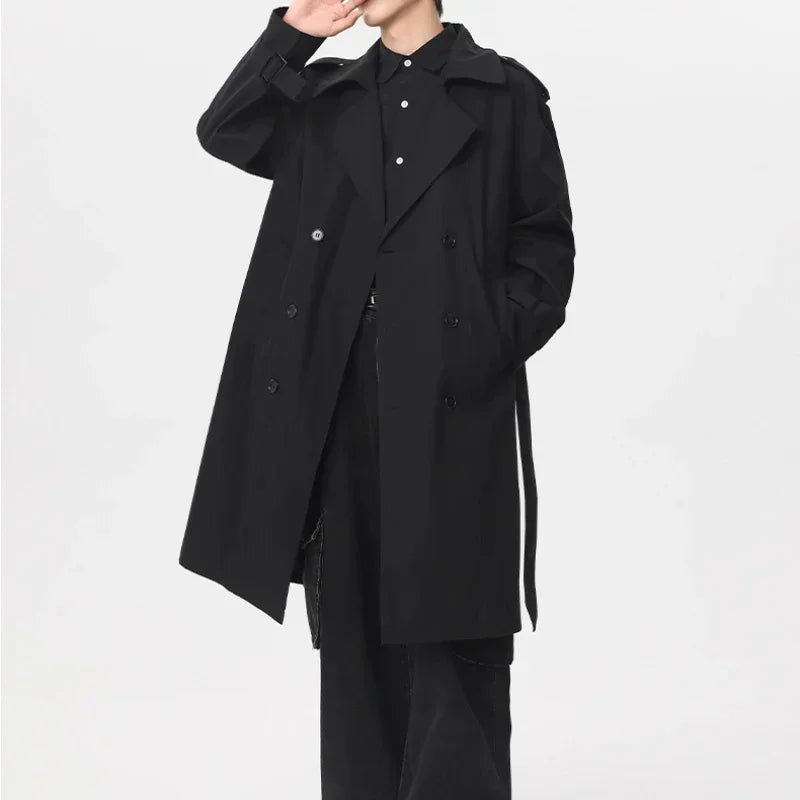 GJERSON – Men’s Windproof Double-Breasted Mid-Length Jacket