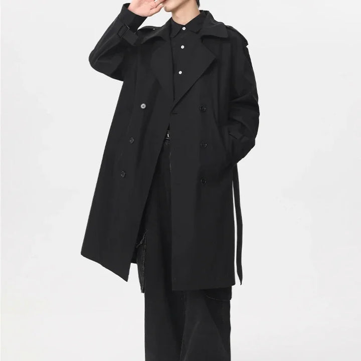 GJERSON – Men’s Windproof Double-Breasted Mid-Length Jacket