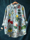 Scarlett | Vibrant Floral Button-Up Shirt
