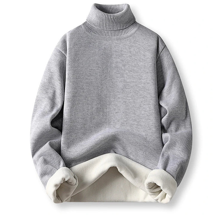 ZEKI - Men’s Warm Teddy-Lined Turtleneck