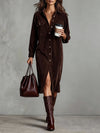 Single Breasted Midi Dress