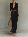 Suede Maxi Dress