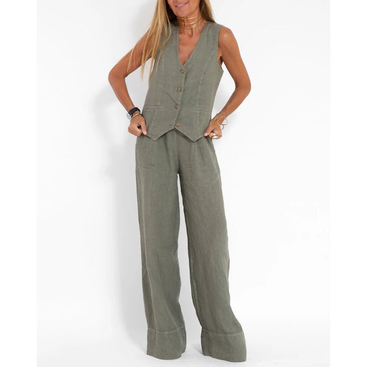 Felicity - Sleeveless Top & Trouser Set for Women